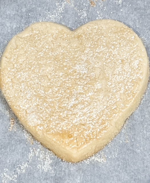 Shortbread Black and White Heart Cookies