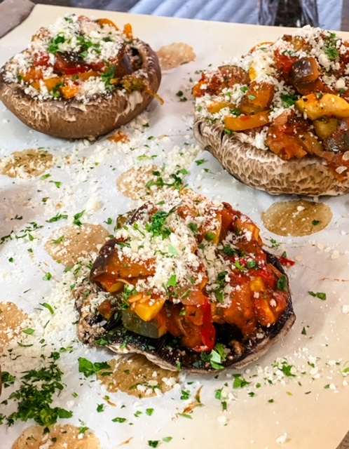 ratatouille Stuffed mushrooms