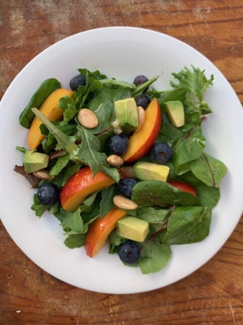 Blueberry Peach salad