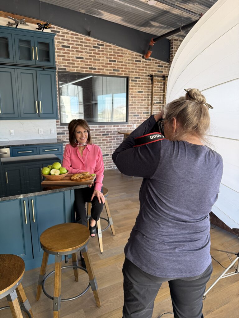Lorie in the kitchen TCU Shoot