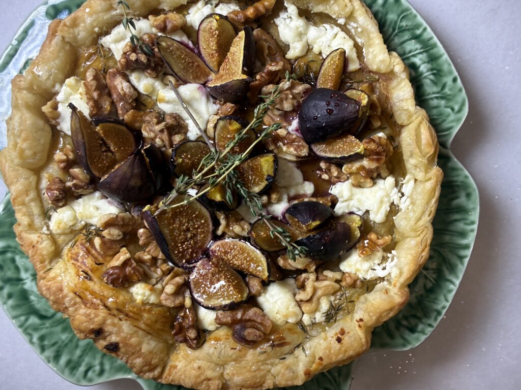 Fig, Goat Cheese & Walnut Tart Recipe