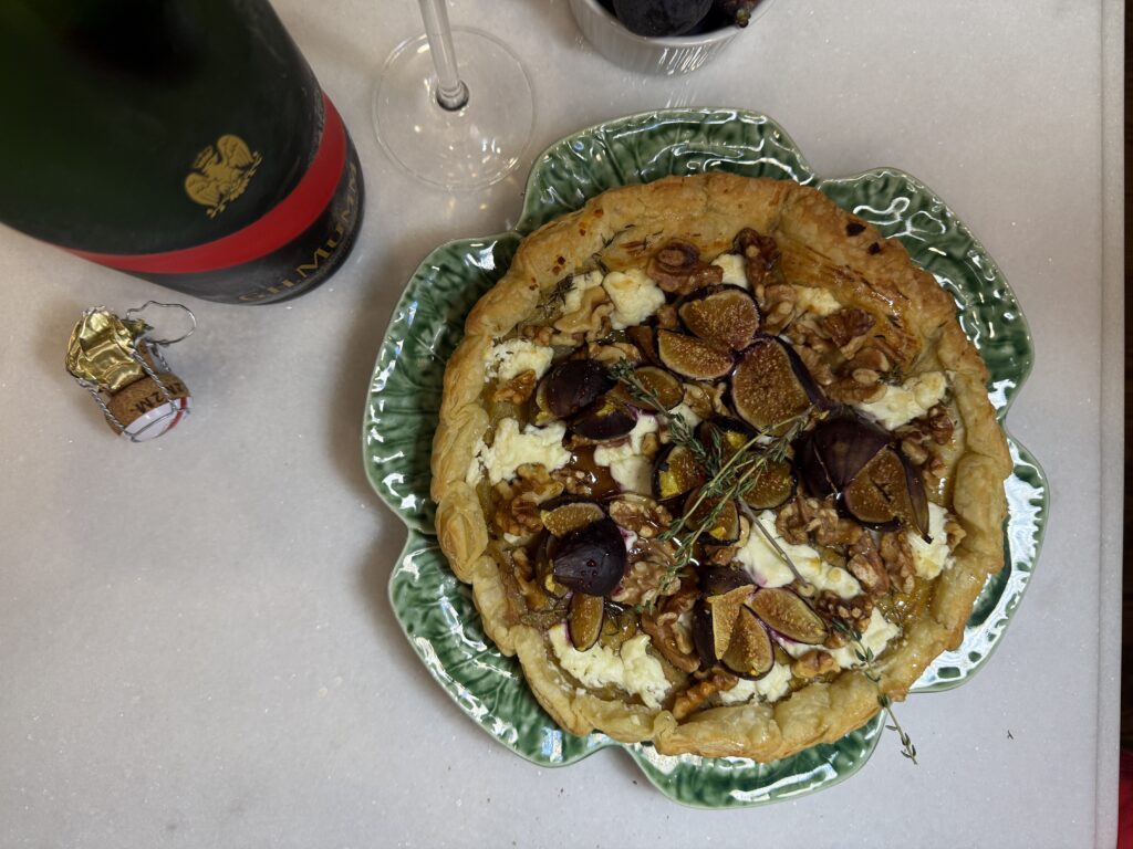 Fig, Goat Cheese & Walnut Tart Recipe