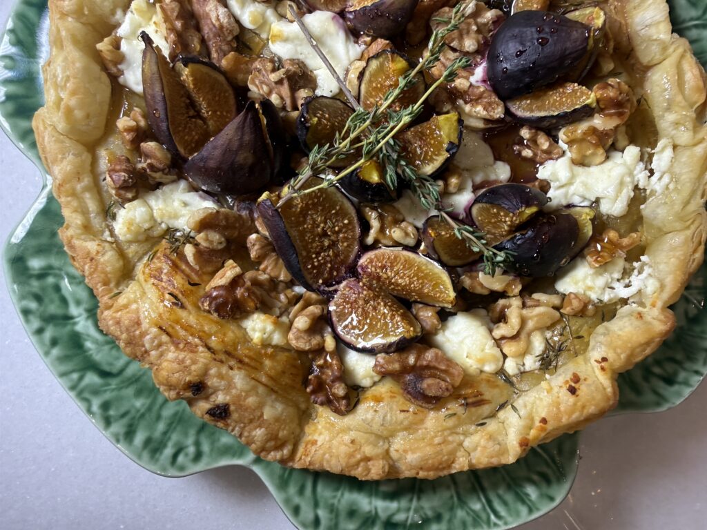 Fig, Goat Cheese & Walnut Tart Recipe
